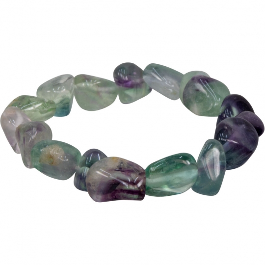 Tumbled Stones Bracelet Fluorite (pack of 6)