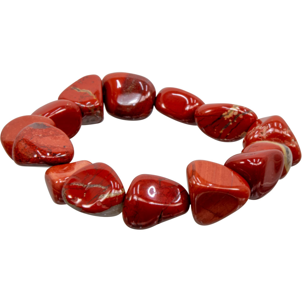 Tumbled Stones BRACELET Red Jasper (pack of 6)