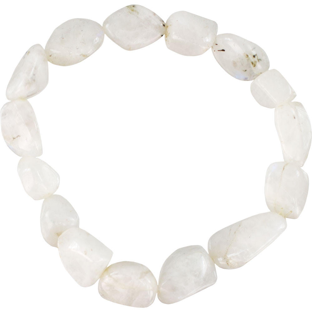 Tumbled Stones BRACELET Rainbow Moonstone (pack of 6)