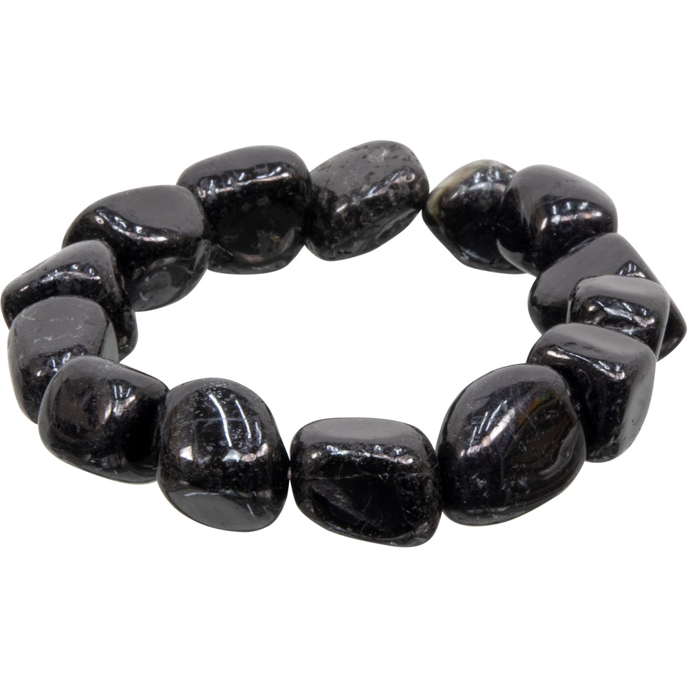 Tumbled Stones BRACELET Black Tourmaline (pack of 6)