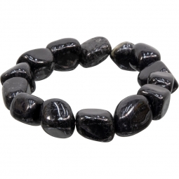 Tumbled Stones Bracelet Black Tourmaline (pack of 6)