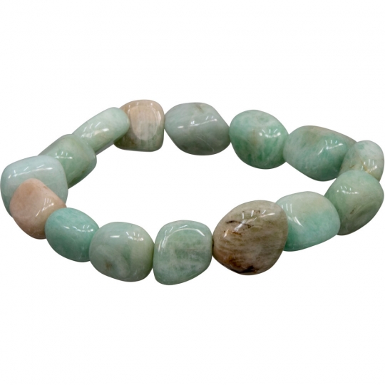 Tumbled Stones Bracelet Amazonite Pack Of 6 Kheops International Tumbled Stones Bracelet Amazonite Pack Of 6 Kheops International