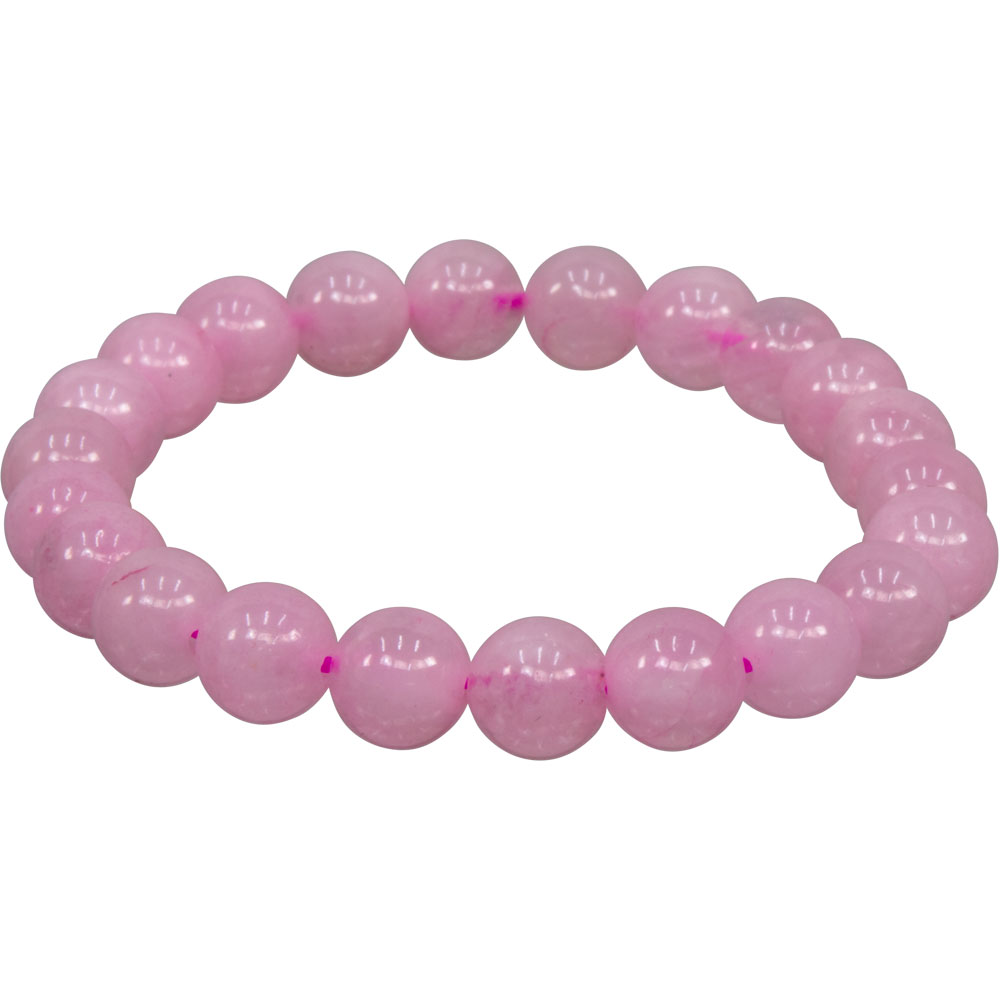 Elastic Bracelet 8mm Round BEADS - Rose Quartz (Each)