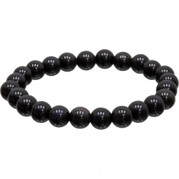Elastic Bracelet 8mm Round Beads - Goldsheen Obsidian (Each)