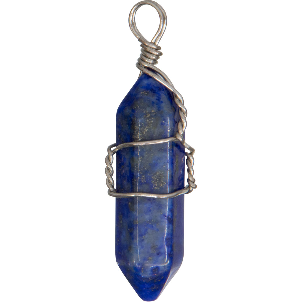 Wire Wrapped Point PENDANTs - Lapis (Pack of 5)