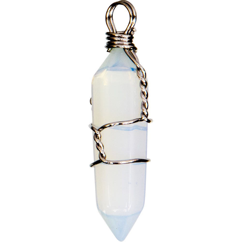 Wire Wrapped Point PENDANTs - Opalite (Pack of 5)