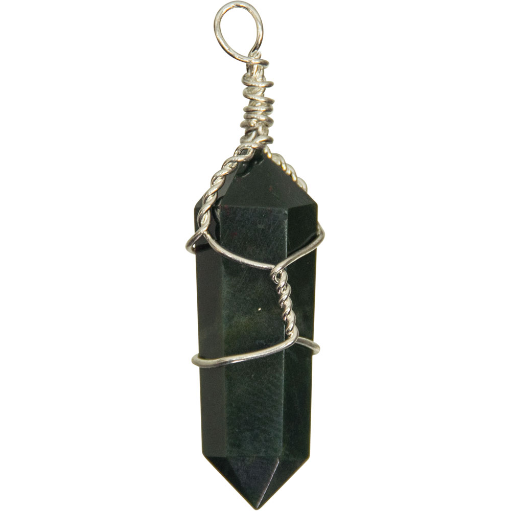 Wire Wrapped Point PENDANTs - Bloodstone (Pack of 5)