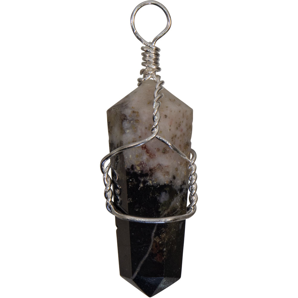 Wire Wrapped Point PENDANTs - Black Sardonyx (Pack of 5)