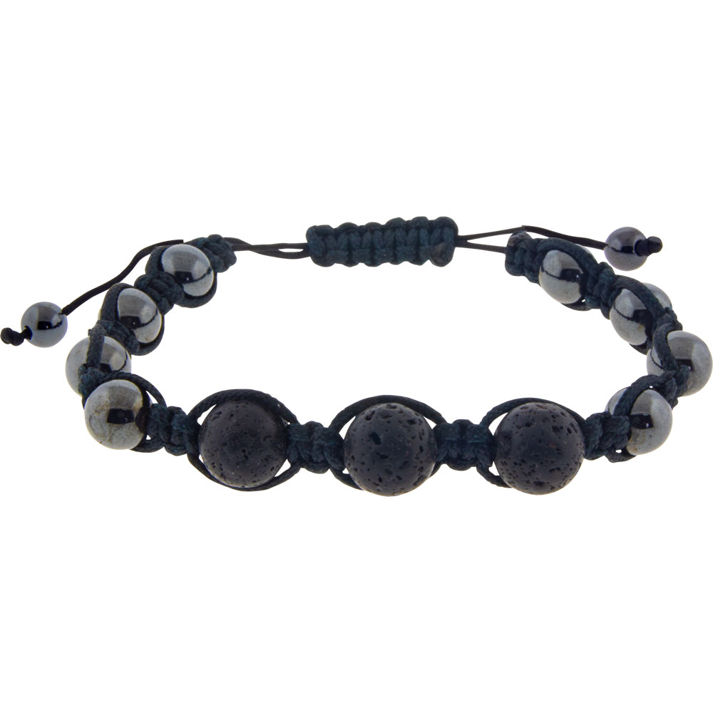 Magnetic HEMATITE Bracelet - Lava (Each)