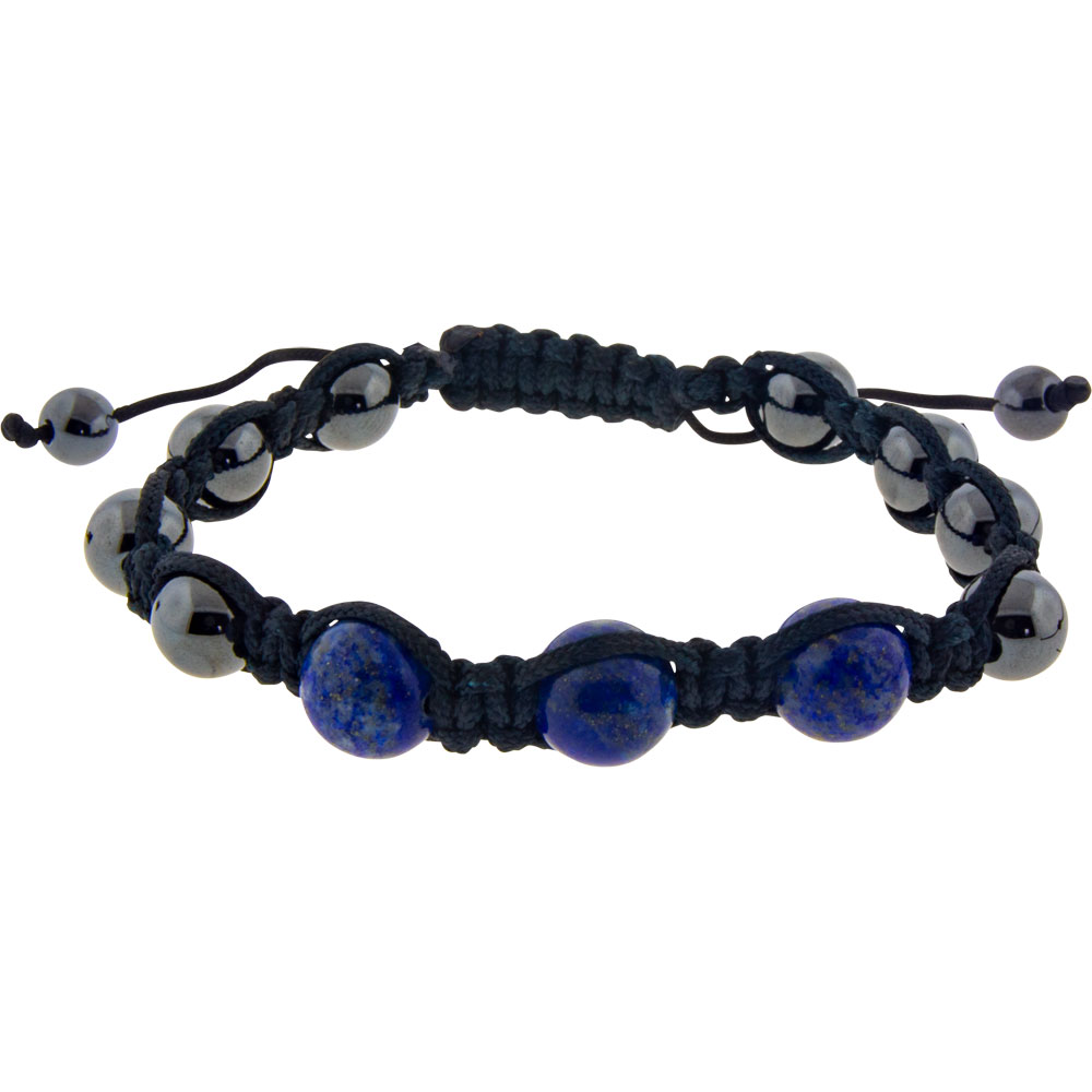Magnetic HEMATITE Bracelet - Lapis (Each)