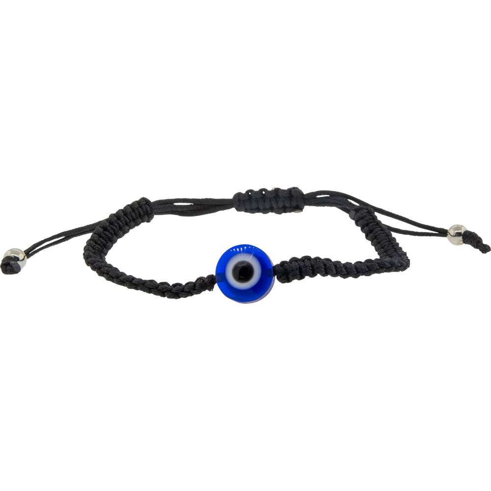 Adjustable BRACELET Black - Evil Eye (Each)