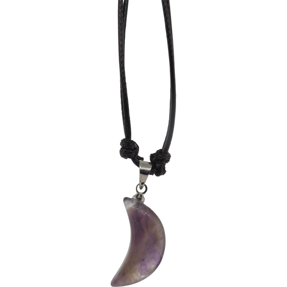 Gemstone Moon NECKLACE - Amethyst (Each)