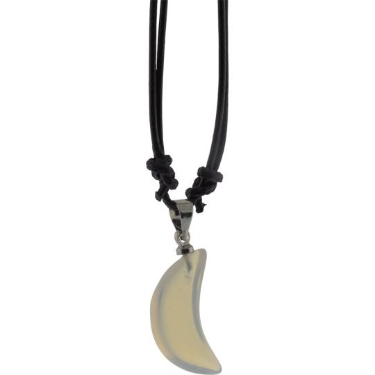 Gemstone Moon Necklace - Opalite (Each)