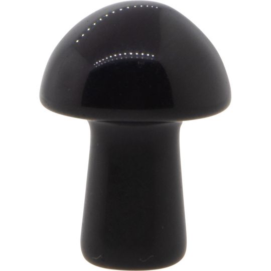 Gemstone Mini Mushroom - Black Obsidian (Each)