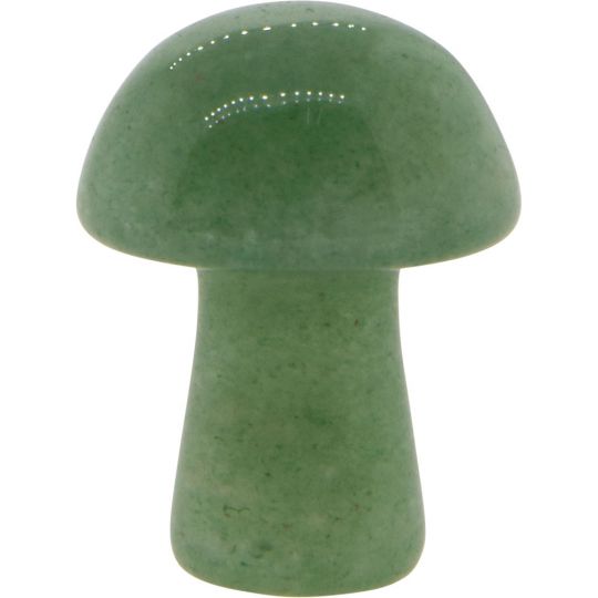 Gemstone Mini Mushroom - Green Aventurine (Each)