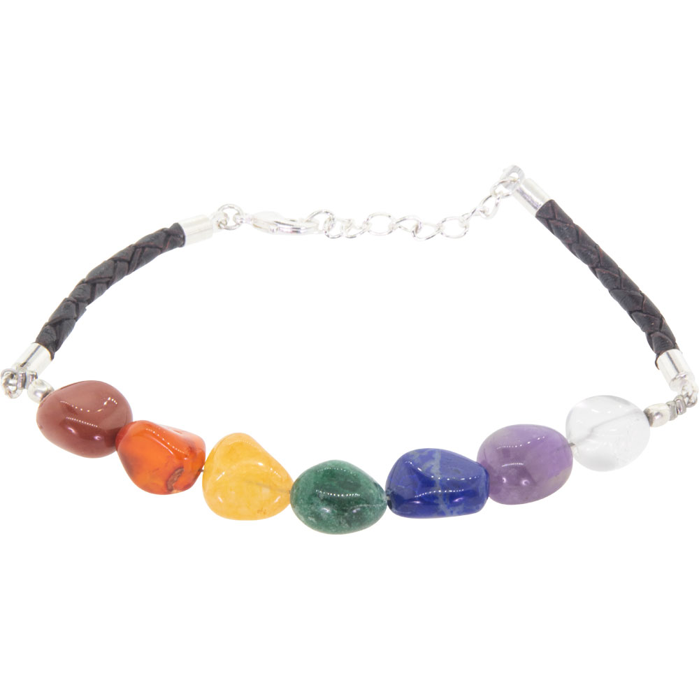 Tumbled Stone BRACELET w/ Clasp - Charka (Each)