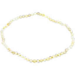 Elastic Bracelet 4mm Faceted Beads - Rutilated Quartz (Each)