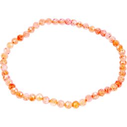 Elastic Bracelet 4mm Faceted Beads - Sunstone (Each)