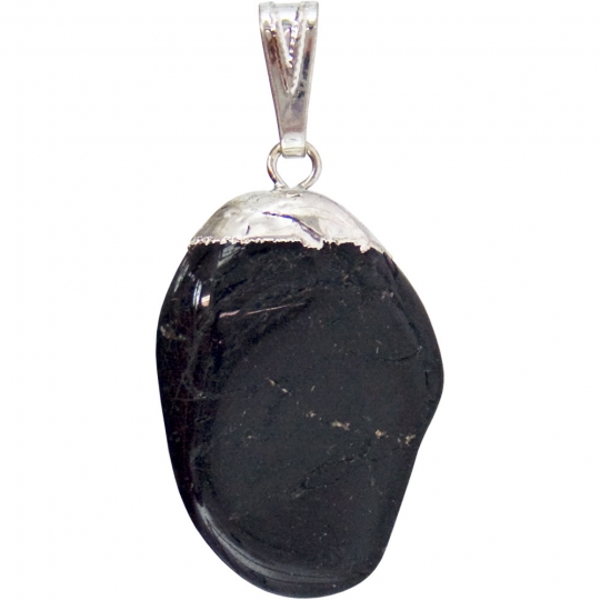 Tumbled Stone Pendant Black Tourmaline (each)