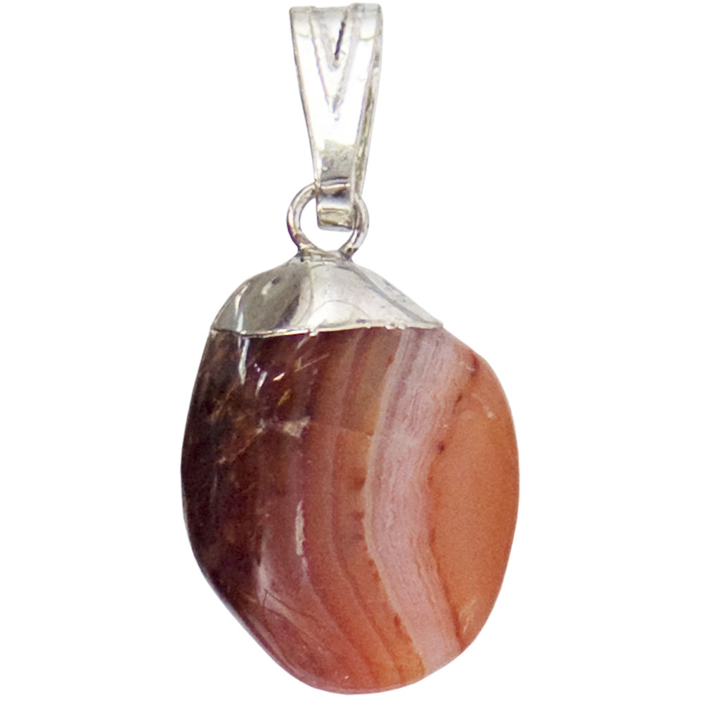 Tumbled Stone PENDANT Carnelian (each)