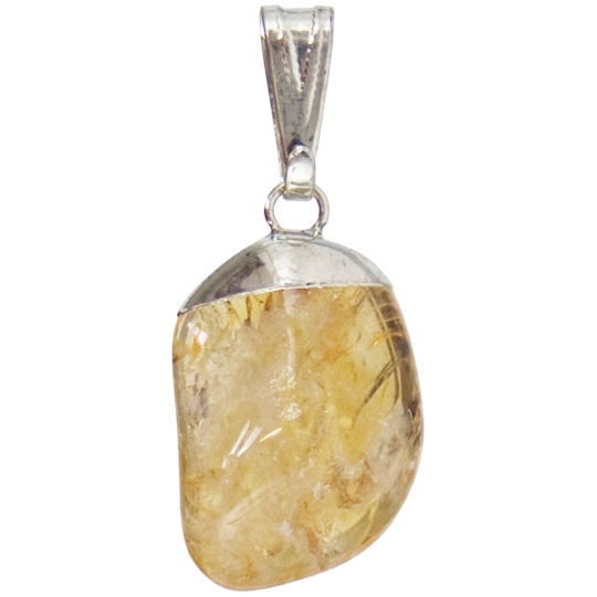 Tumbled Stone Pendant Citrine (each)