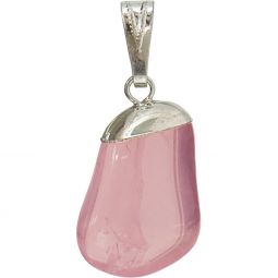 Tumbled Stone Pendant Rose Quartz (each)