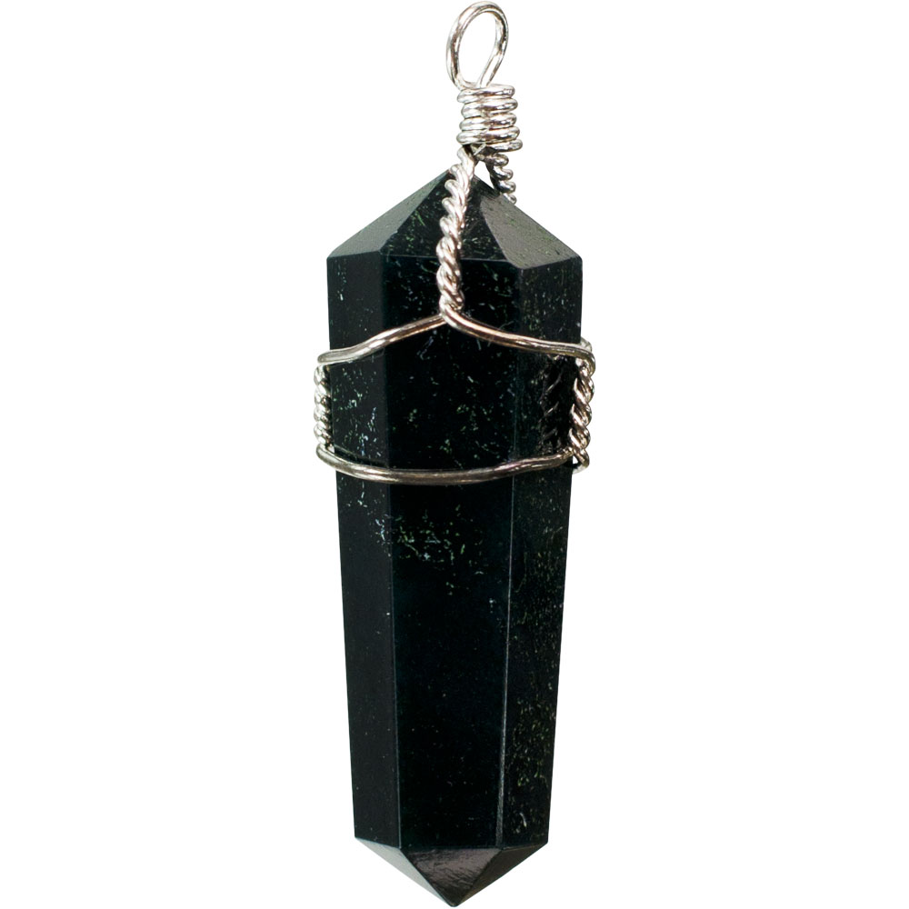 Wire Wrapped Point PENDANTs - Black Obsidian (Pack of 5)