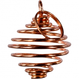 Small Tumbled Stone Cage Empty Copper (pack of 6)