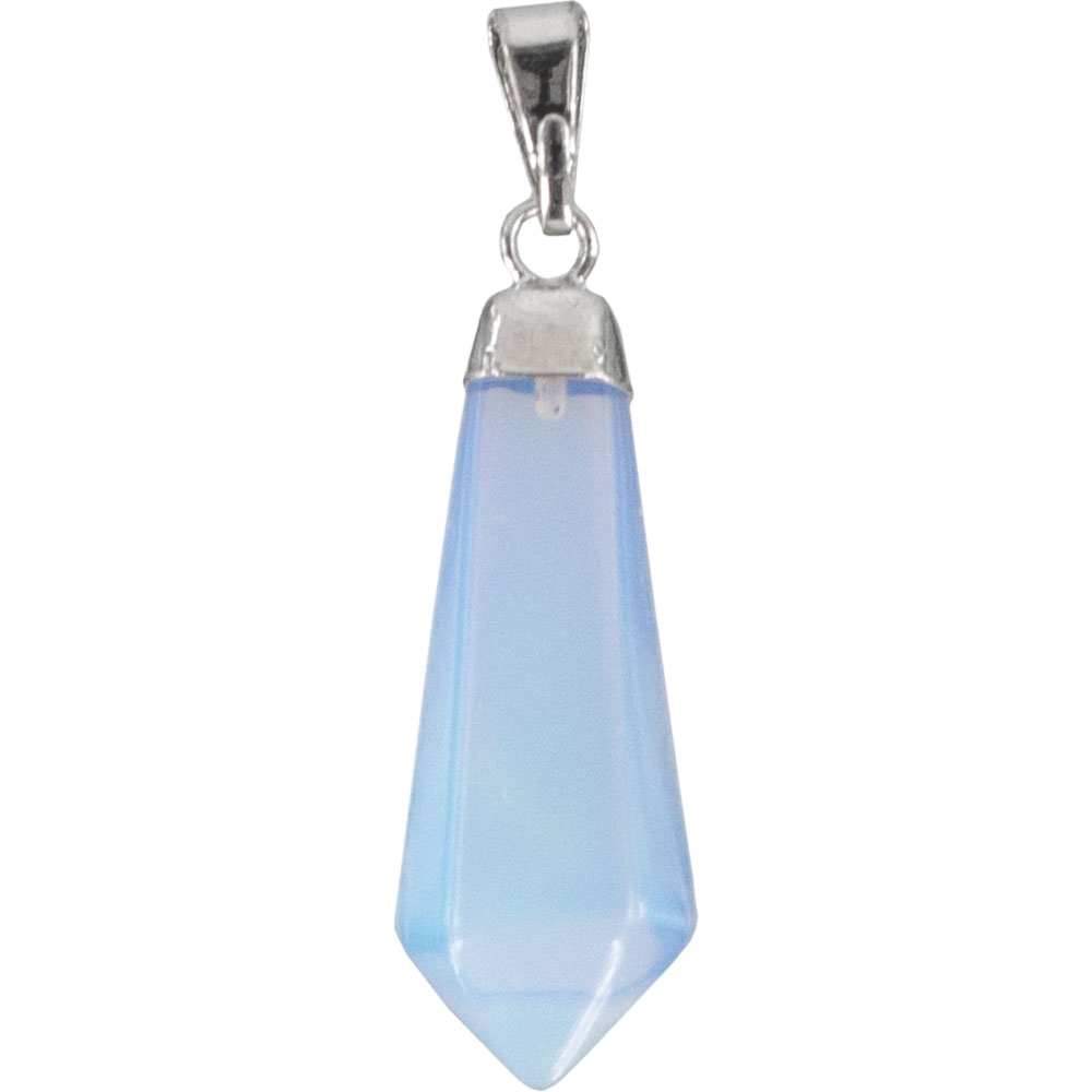 DIAMOND Shape Stone Pendants Opalite (Each)