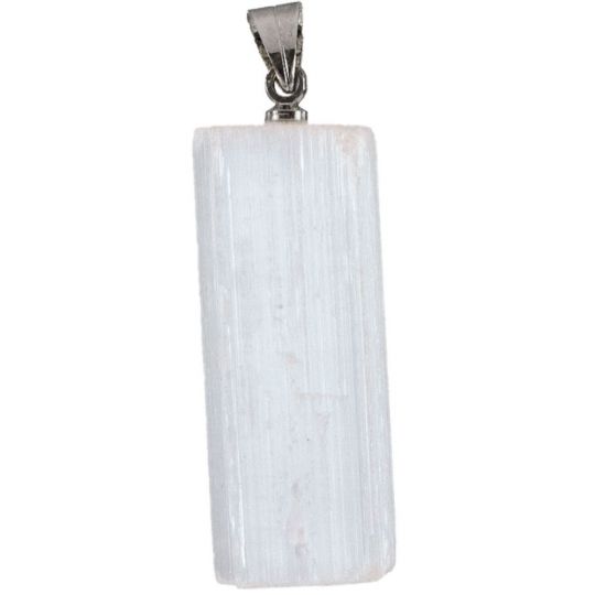 Selenite Rough Pendant (Each)