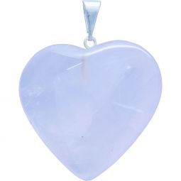 Heart Pendant - Rose Quartz (Pack of 5)