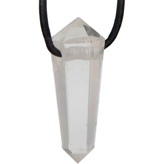 Double Terminated Point Necklace - Clear Quartz (Each)