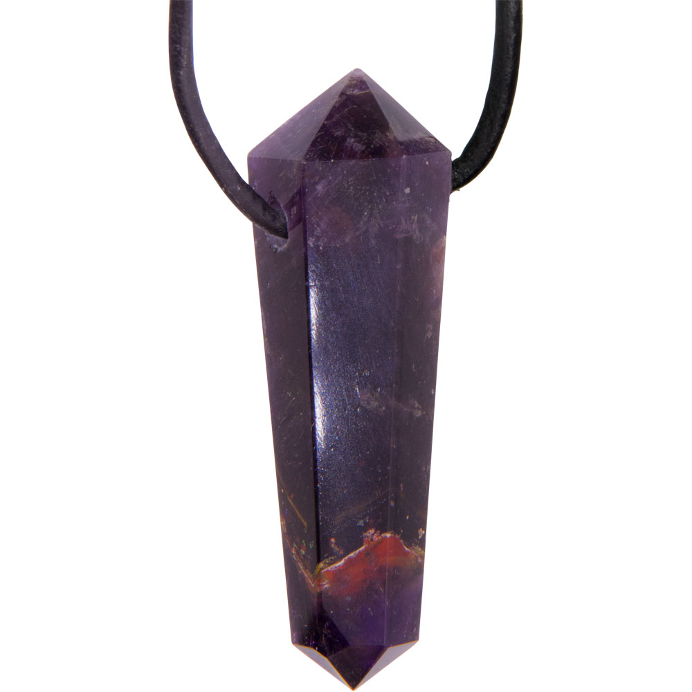 Double Terminated Point NECKLACE - Amethyst (Each)