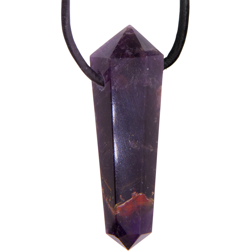 Double Terminated Point Necklace - AMETHYST (Each)