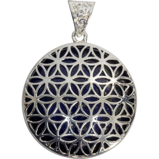 Flower of Life Pendant - Lapis (Each)