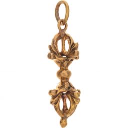 Tibetan Pendant Brass Dorje - Small (Each)