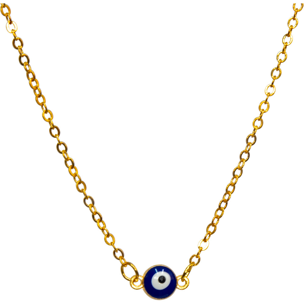 Evil Eye Protection Necklace - Mini Evil Eye - GOLD (Each)