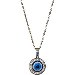 Evil Eye Protection Necklace - Evil Eye w/ Gems (Each)