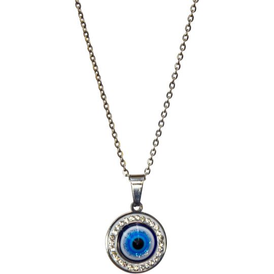 Evil Eye Protection Necklace - Evil Eye w/ Gems (Each)