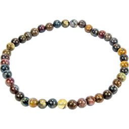 Elastic Bracelet 4mm Round Beads - Pietersite (Each)