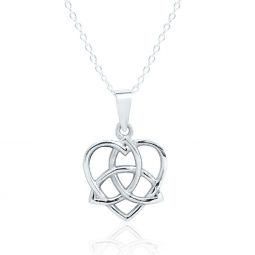 Celtic Night - Pendant Triquetra Heart w/Silver Chain