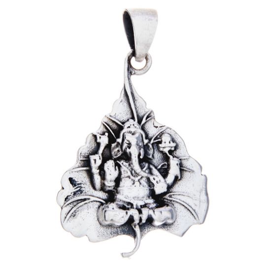 Bodhi Leaf Ganesha Pendant