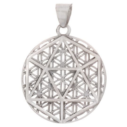 Icosahedron Flower of Life Pendant