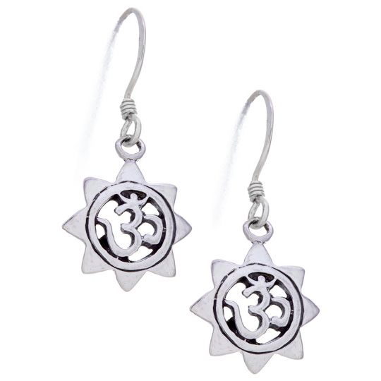 Star Om Earrings