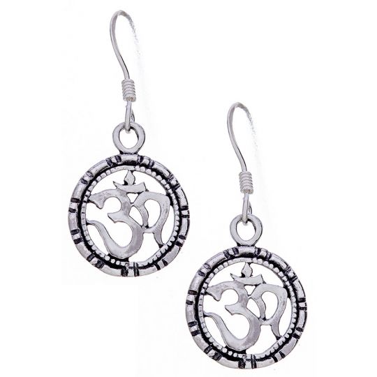 Mandala Om Earrings