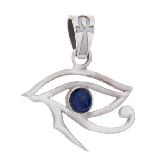 Horus Eye w/ Stone Egyptian Pendant w/ Lapis