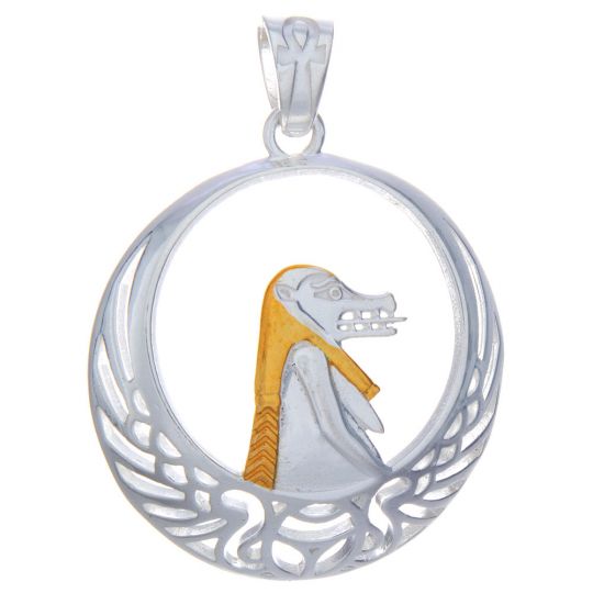 Gold Plated Egyptian Pendant Taweret-Abundance