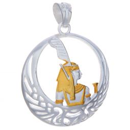 Gold Plated Egyptian Pendant Maat-Truth