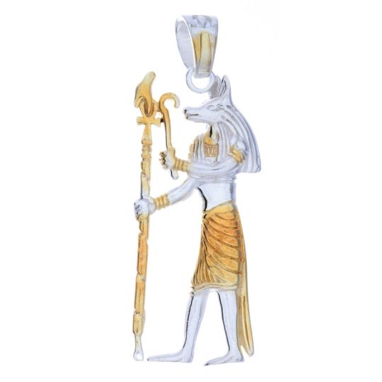 Gold Plated Anubis Pendant