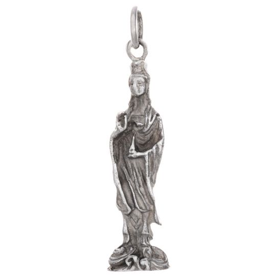 Large Standing Kwan Yin Pendant